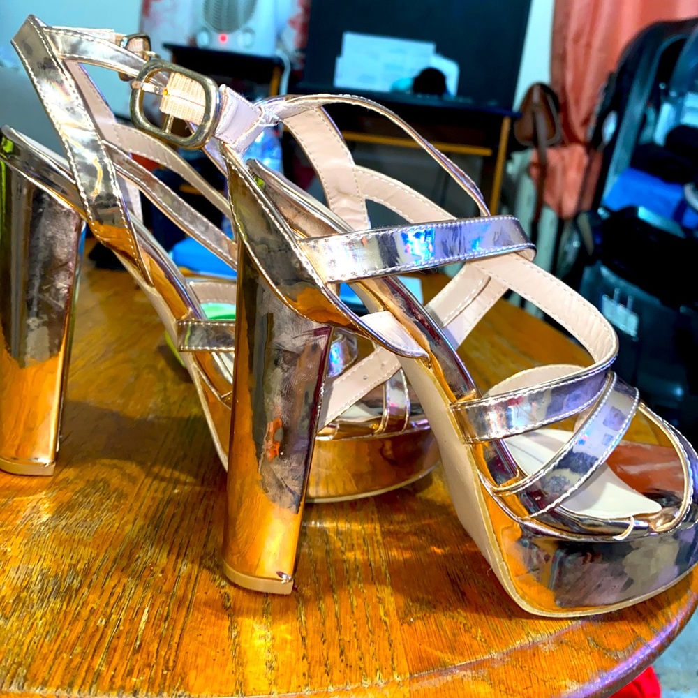 Rose gold heels